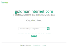 Tablet Screenshot of goldmaninternet.com